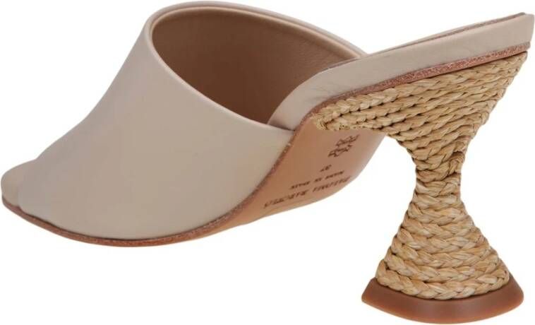 Paloma Barceló Heeled Mules Beige Dames