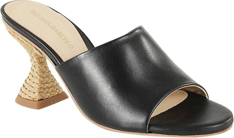 Paloma Barceló Heeled Mules Black Dames