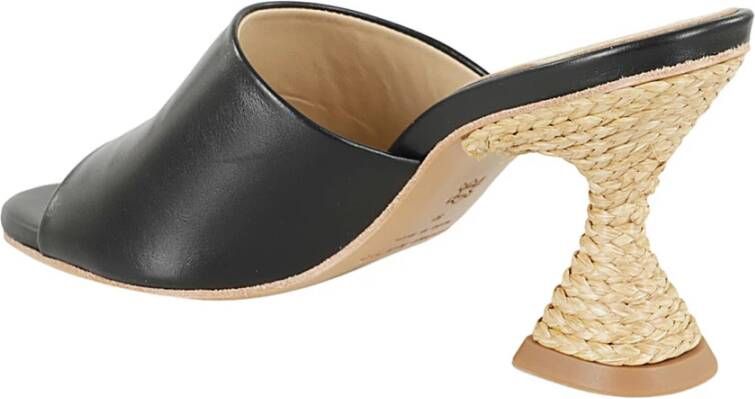 Paloma Barceló Heeled Mules Black Dames