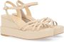 Paloma Barceló Ivory Nappa Sleehak Sandaal Beige Dames - Thumbnail 2