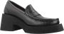 Paloma Barceló Leren Mocassin Loafers Black Dames - Thumbnail 5