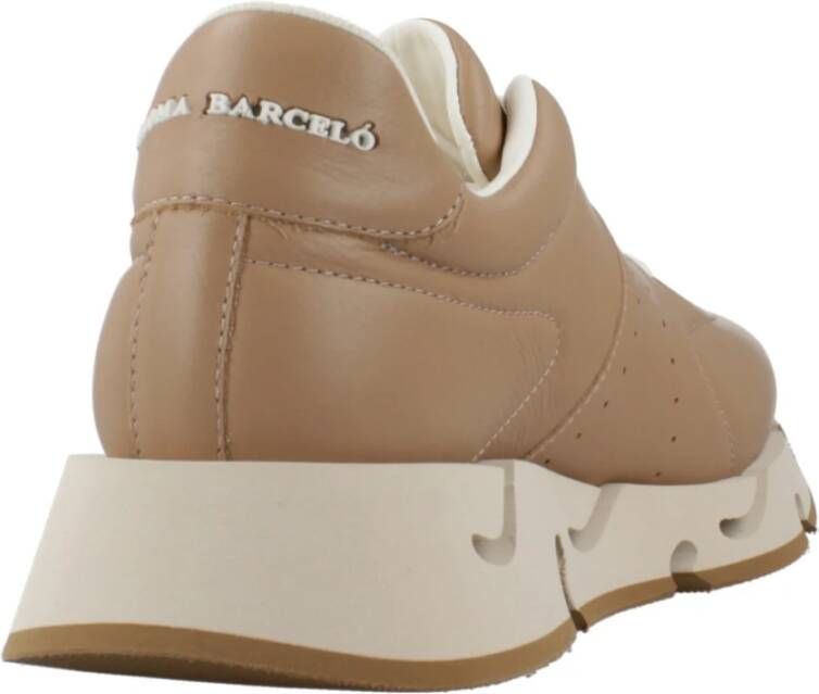 Paloma Barceló Leren Phoebe Sneakers Brown Dames