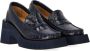 Paloma Barceló Marineblauwe hakken loafer met plateauzool Blue Dames - Thumbnail 2