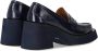 Paloma Barceló Marineblauwe hakken loafer met plateauzool Blue Dames - Thumbnail 4