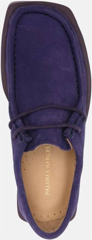 Paloma Barceló Paarse Platte Schoenen Barbara Mocassins Purple Dames