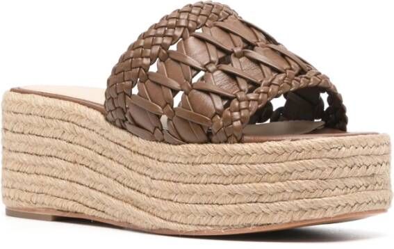 Paloma Barceló Sana Platform Espadrilles Brown Dames