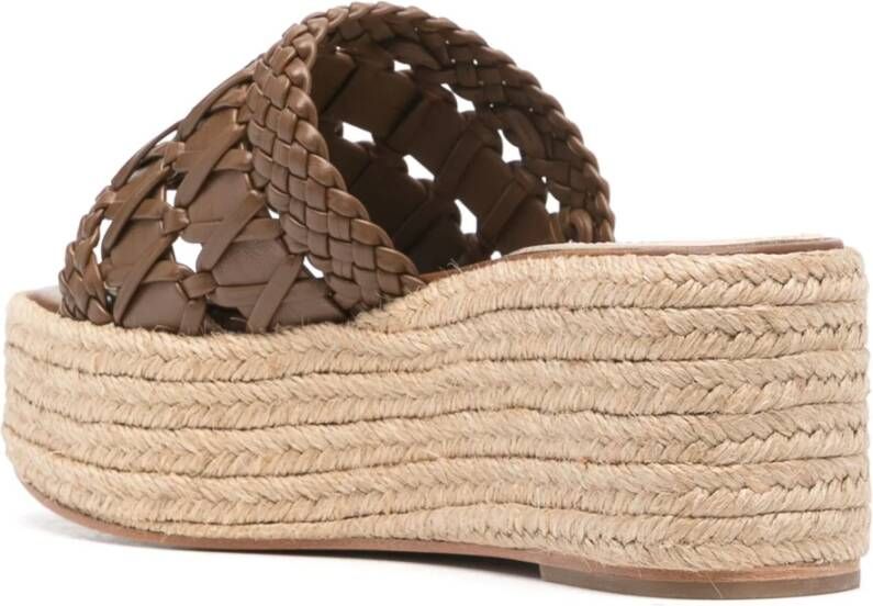 Paloma Barceló Sana Platform Espadrilles Brown Dames