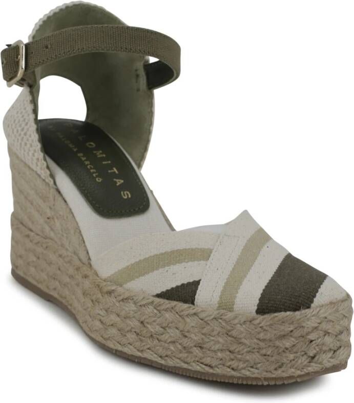 Paloma Barceló Sicily Espadrilles met hoge sleehak Brown Dames