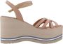 Paloma Barceló Stijlvolle Wedges Sandalen Beige Dames - Thumbnail 5