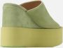 Paloma Barceló Suede Sandal Green Dames - Thumbnail 3