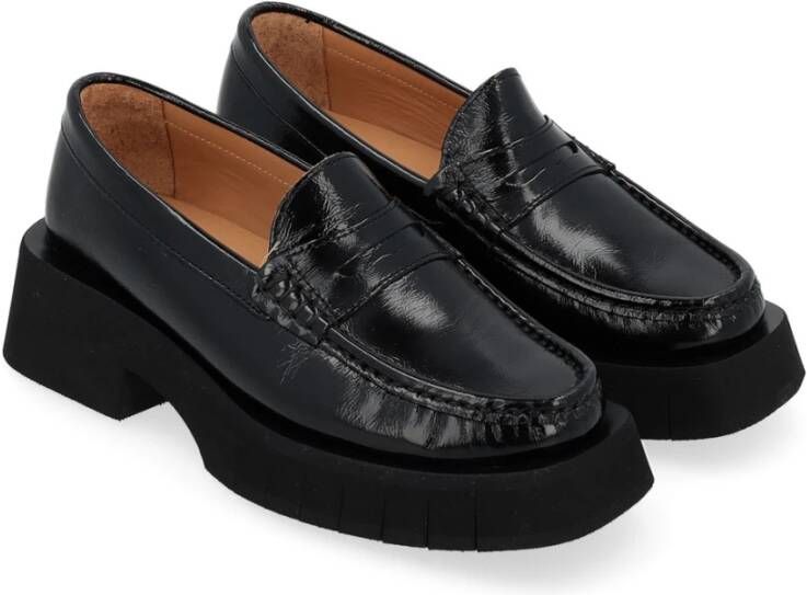 Paloma Barceló Venetië Zwarte Veerstijl Schoenen Black Dames