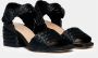 Paloma Barceló Zwarte Geweven Raffia Sandalen Black Dames - Thumbnail 2