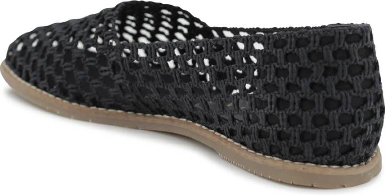 Paloma Barceló Zwarte Touw Sandalen met Geweven Ontwerp Black Dames