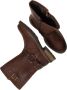 Palpa Bruine Bikerboot met Gouden Gespen Brown Dames - Thumbnail 8