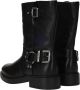 Palpa Zwarte Bikerboot met Zilveren Gespen Black Dames - Thumbnail 9