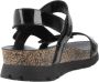 Panama Jack Casual Platte Sandalen met Plakband Black Dames - Thumbnail 3