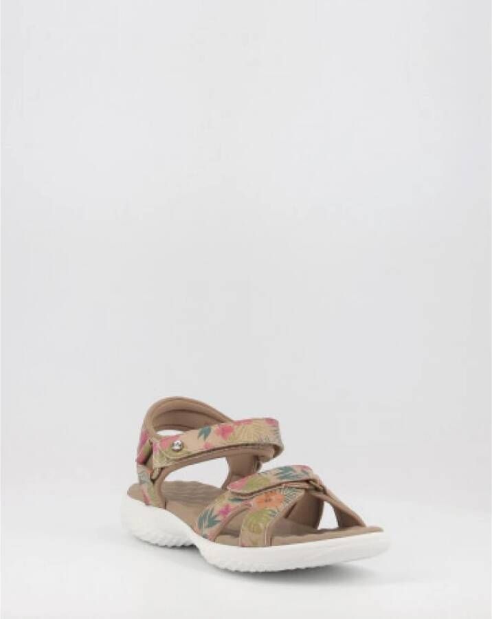 Panama Jack Flat Sandals Beige Dames