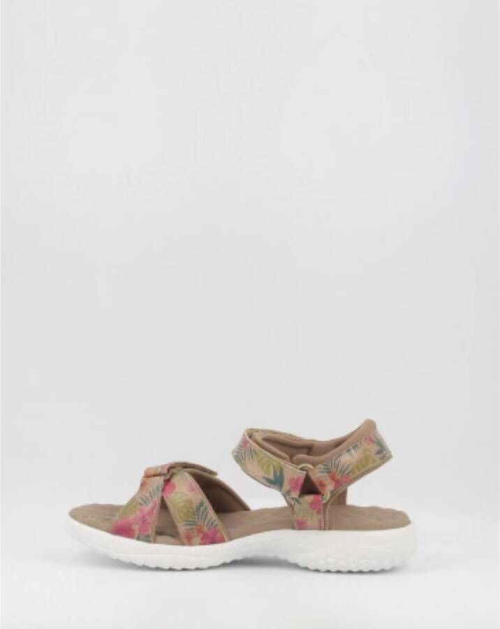 Panama Jack Flat Sandals Beige Dames