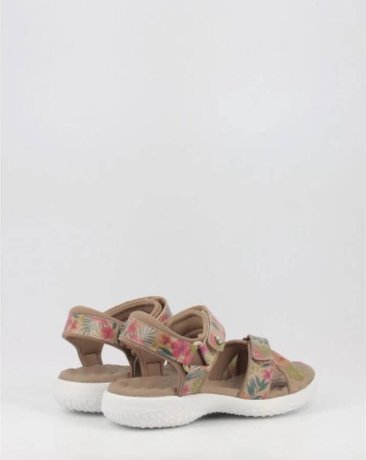 Panama Jack Flat Sandals Beige Dames