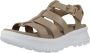 Panama Jack Stijlvolle Platte Sandalen Beige Dames - Thumbnail 2