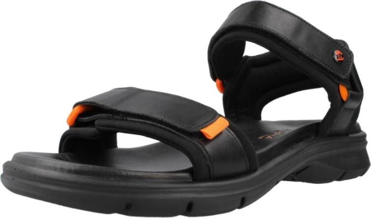 Panama Jack Stijlvolle Platte Sandalen Black Heren