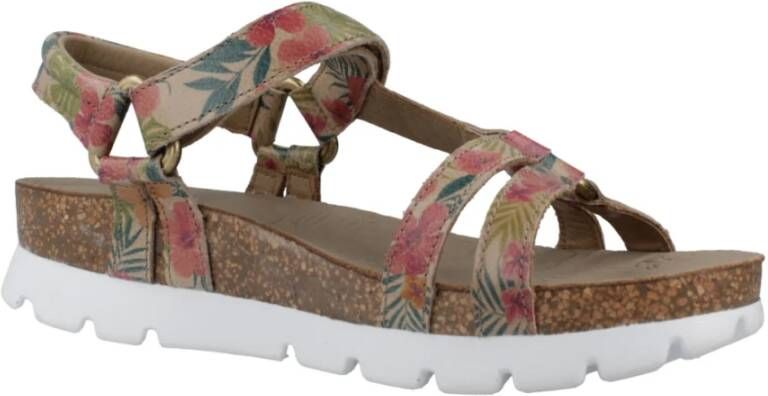 Panama Jack Tropische Platte Sandalen Multicolor Dames