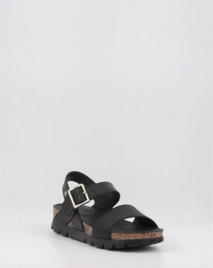 Panama Jack Flat Sandals Zwart Dames