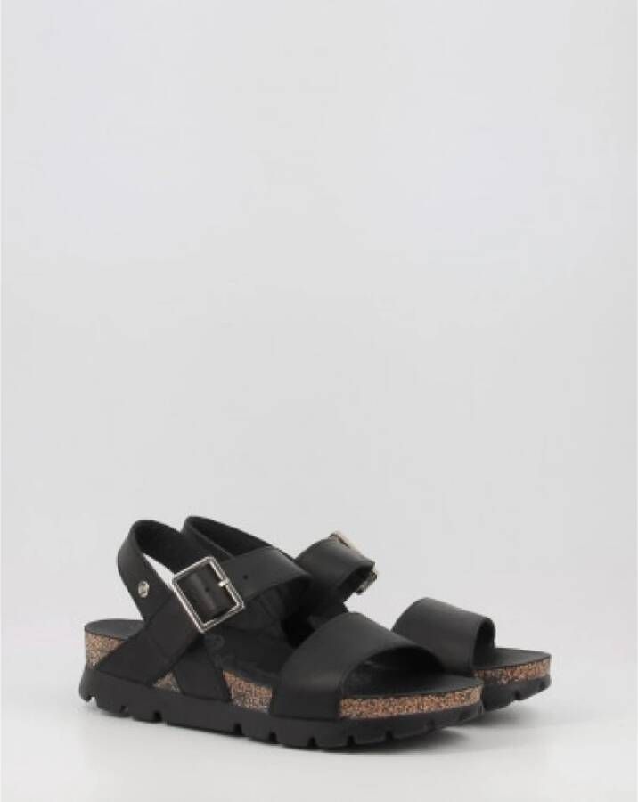 Panama Jack Flat Sandals Zwart Dames