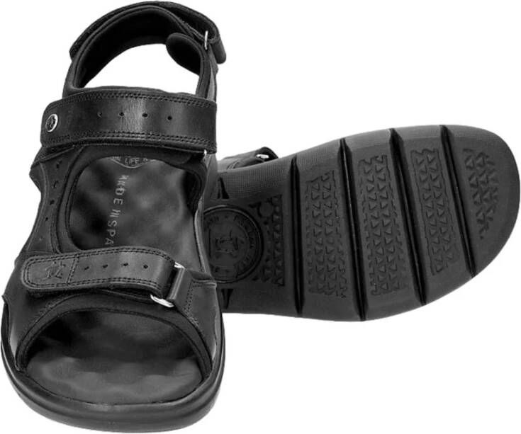 Panama Jack Flat Sandals Zwart Heren