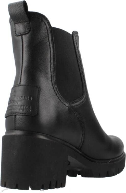 Panama Jack Klassieke Chelsea Boots met rubberen zool Black Dames