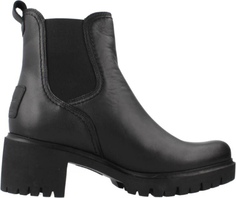 Panama Jack Klassieke Chelsea Boots met rubberen zool Black Dames