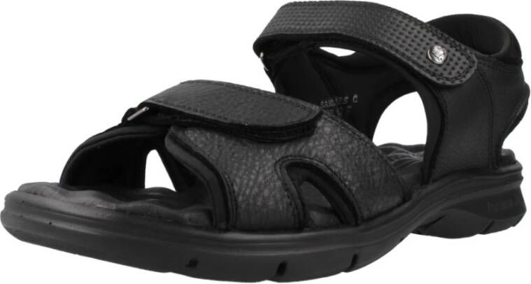 Panama Jack Platte Sandalen met Bandjes Black Heren