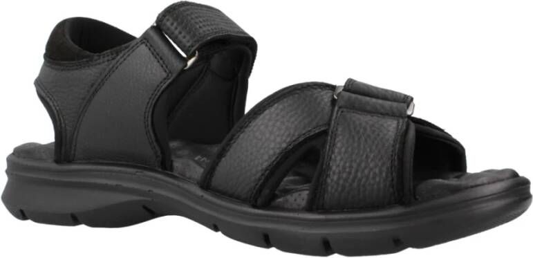 Panama Jack Platte Sandalen met Bandjes Black Heren