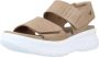 Panama Jack Platte Sandalen met Bandjes Brown Dames - Thumbnail 4