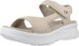 Panama Jack Platte Sandalen met Plakband Beige Dames - Thumbnail 2