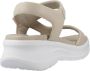 Panama Jack Platte Sandalen met Plakband Beige Dames - Thumbnail 3