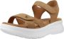 Panama Jack Platte Sandalen met Plakband Brown Dames - Thumbnail 2