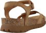 Panama Jack Platte Sandalen met Plakband Brown Dames - Thumbnail 3