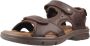 Panama Jack Platte Sandalen met Plakband Brown Heren - Thumbnail 3