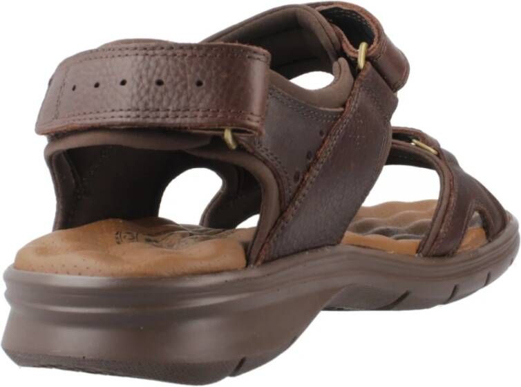 Panama Jack Platte Sandalen met Plakband Brown Heren