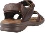 Panama Jack Platte Sandalen met Plakband Brown Heren - Thumbnail 4