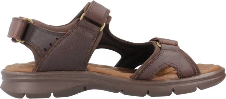 Panama Jack Platte Sandalen met Plakband Brown Heren