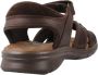 Panama Jack Platte sandalen met plakband Brown Heren - Thumbnail 4