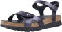 Panama Jack Platte Sandalen met Twee Banden Blue Dames - Thumbnail 3