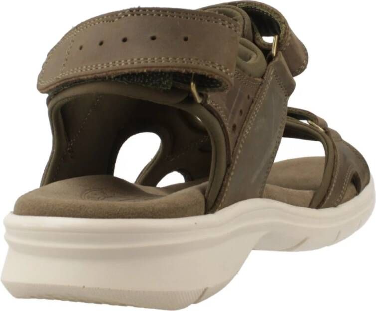 Panama Jack Stijlvolle platte sandalen met plakband Green Heren