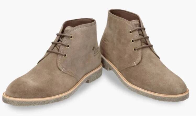 Panama Jack Suede Veterlaarzen Gael Brown Heren