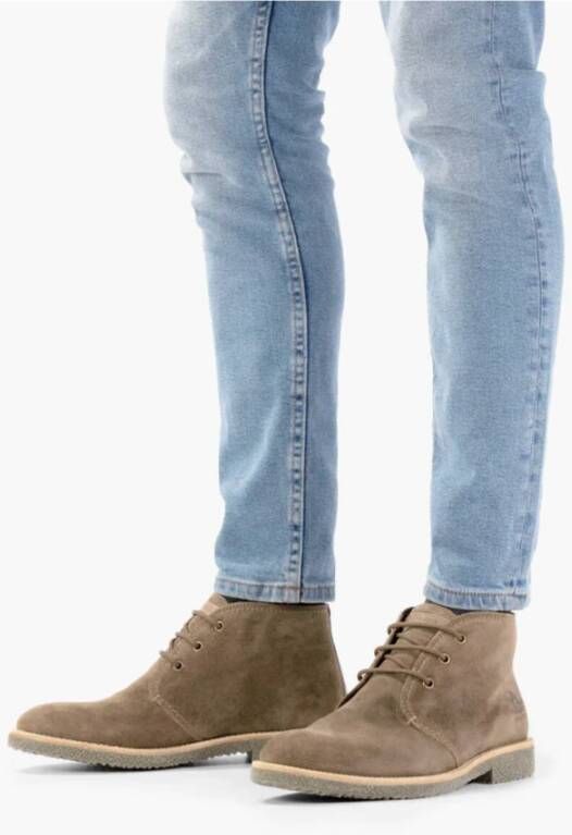 Panama Jack Suede Veterlaarzen Gael Brown Heren