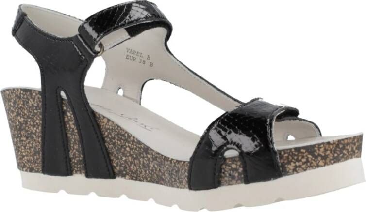 Panama Jack Wedges Black Dames