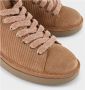 Panchic Beige Enkellaarzen met Roze Veters Beige Dames - Thumbnail 4