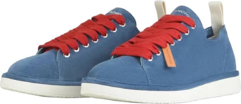 Panchic Blauwe Suède Veterschoenen Blue Heren